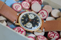 Vintage Breitling Top Time 2000-33 Reverse Panda Chronograph c.1966