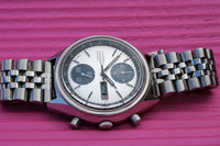 Brilliant Vintage Seiko 6138-8020 Panda Chronograph Automatic Wristwatch June 1977