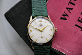 Vintage Omega Century Waffle Crosshair Dial Wristwatch cal 266 c.1954