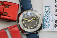 Unusual Mondia Memory Automatic Parking World Time Wristwatch c.1970's