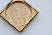 Vintage Bueche Girod 9ct Gold Square Wristwatch Onyx Dial c.1977