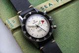 Vintage Croton Chronomaster Aviator Sea Diver Rare White Dial