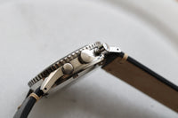 Vintage Croton Chronomaster Aviator Sea Diver Rare White Dial