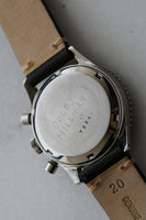 Vintage Croton Chronomaster Aviator Sea Diver Rare White Dial