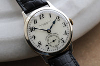 Early Patek Philippe Calatrava Wristwatch Retailed by Oscar Linke Genova c.1928 (recase)