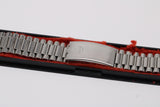 NOS Vintage NSA Novavit Stainless Steel 24mm Flared Bracelet