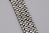 NOS Vintage NSA Novavit Stainless Steel Textured 20mm Bracelet