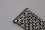 NOS Vintage NSA Novavit Stainless Steel Textured 20mm Bracelet