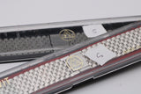 NOS Vintage NSA Novavit Stainless Steel Textured 20mm Bracelet