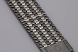 NOS Vintage NSA Novavit Brushed and Textured Stainless Steel 20mm Bracelet
