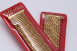 NOS Vintage Italian Gold Plated Tessuflex Milanese Mesh 22mm Bracelet