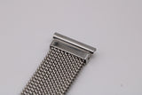 NOS Vintage Italian Stainless Steel Tessuflex Milanese Mesh 20mm Bracelet