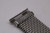 NOS Vintage Italian Stainless Steel Tessuflex Milanese Mesh 20mm Bracelet