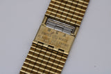 NOS Vintage NSA Novavit Gold Plated Bracelet 18mm Curved Ends
