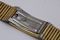 NOS Vintage NSA Novavit Gold Plated 24mm Flared Bracelet