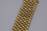 NOS Vintage NSA Novavit Gold Plated Textured 20mm Bracelet