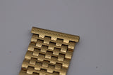 NOS Vintage NSA Novavit Gold Plated Textured 20mm Bracelet