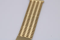 NOS Vintage NSA Novavit Gold Plated 20mm Straight Lug Bracelet