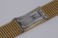 NOS Vintage NSA Novavit Gold Plated 20mm Straight Lug Bracelet