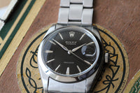 Vintage Rolex Oysterdate Black Dial Ref 6694. c.1961