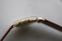 Vintage IWC 9k Yellow Gold Dress Watch c.1962