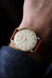 Vintage IWC 9k Yellow Gold Dress Watch c.1962