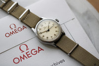 Omega WW2 era Civilian US Army Ref CK 2179 c.1945 with Extract.