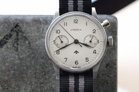 Rare Lemania Series II Non-Lume Royal Navy Nuclear Submarine Monopusher Chronograph