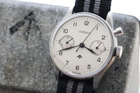 Rare Lemania Series II Non-Lume Royal Navy Nuclear Submarine Monopusher Chronograph