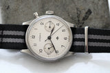 Rare Lemania Series II Non-Lume Royal Navy Nuclear Submarine Monopusher Chronograph