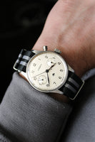 Rare Lemania Series II Non-Lume Royal Navy Nuclear Submarine Monopusher Chronograph