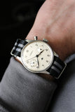 Rare Lemania Series II Non-Lume Royal Navy Nuclear Submarine Monopusher Chronograph