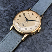 Superb Vintage Gents Smiths DeLuxe 9ct Gold British Railways Presentation Watch c.1961