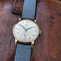 Superb Vintage Gents Smiths DeLuxe 9ct Gold British Railways Presentation Watch c.1961