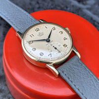 Superb Vintage Gents Smiths DeLuxe 9ct Gold British Railways Presentation Watch c.1961