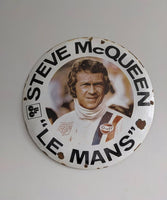 Awesome Rare Cool Vintage Steve Mcqueen Le Mans CCF Enamel Sign