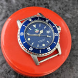 Stunning Vintage Gents Mid-Size Tag Heuer Blue Divers Watch 1500 Series WD1214