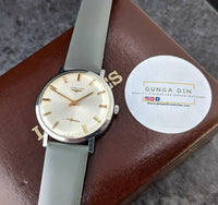 Superb Vintage Gents Longines Stainless Steel Time Only Wristwatch Cal 490 c.1969