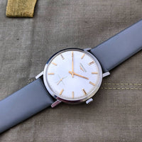 Superb Vintage Gents Longines Stainless Steel Time Only Wristwatch Cal 490 c.1969