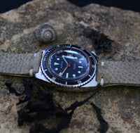 Obscure Vintage Alpha Automatic Depth Gauge Monnin Cased Divers Tool Watch