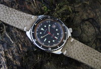 Obscure Vintage Alpha Automatic Depth Gauge Monnin Cased Divers Tool Watch