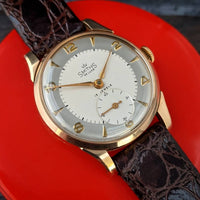Vintage 9ct Gold Smiths Deluxe Gents English Made Wristwatch Cal 400 c.1954