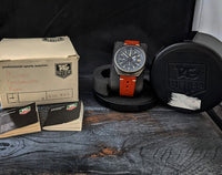 Transitional Tag Heuer Automatic Chronograph Lemania 5012 Ref 510.501/12 Box & Papers