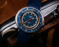 Awesome Vintage Gents Rotary UFO Monocoque Case Divers Wristwatch