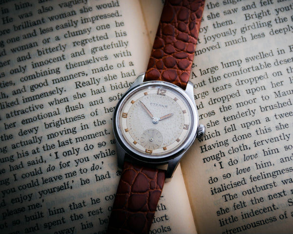 Vintage WW2 Era Eterna Steel Wristwatch cal 520