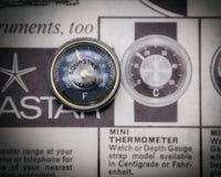 Rare Aquastar Divers Mini Wrist Thermometer c.1970s