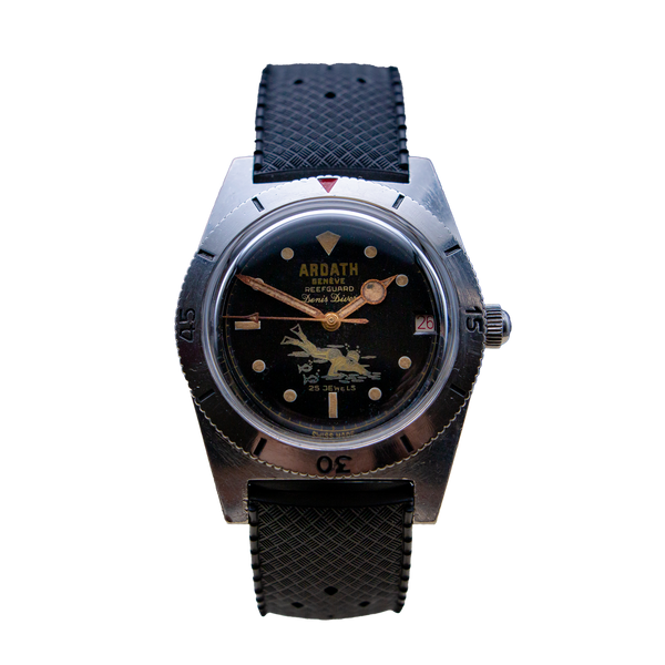 Majestic Rare Vintage Ardath Reefguard Denis Diver Wristwatch Big Scuba Dude
