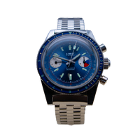 Cool Vintage Limit of Switzerland Blue Yachting Chronograph Valjoux 7733