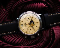 Rare Vintage Heuer Moon Phase Chronograph Ref.34.300