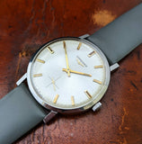Superb Vintage Gents Longines Stainless Steel Time Only Wristwatch Cal 490 c.1969